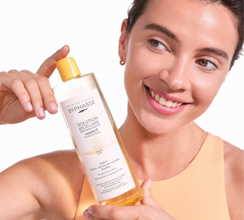 Byphasse solution micellaire démaquillante vitamine c et acide glycolique 100ml