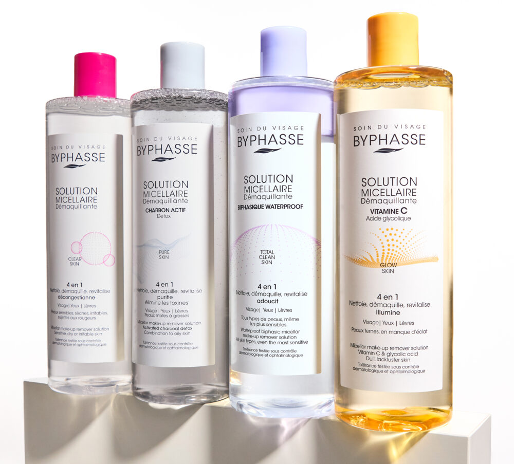 Byphasse solution micellaire démaquillante vitamine c et acide glycolique 500ml