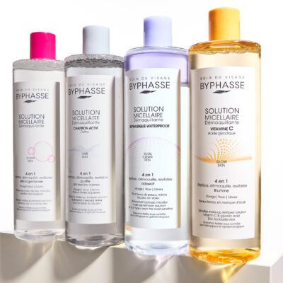 Byphasse solution micellaire démaquillante vitamine c et acide glycolique 500ml