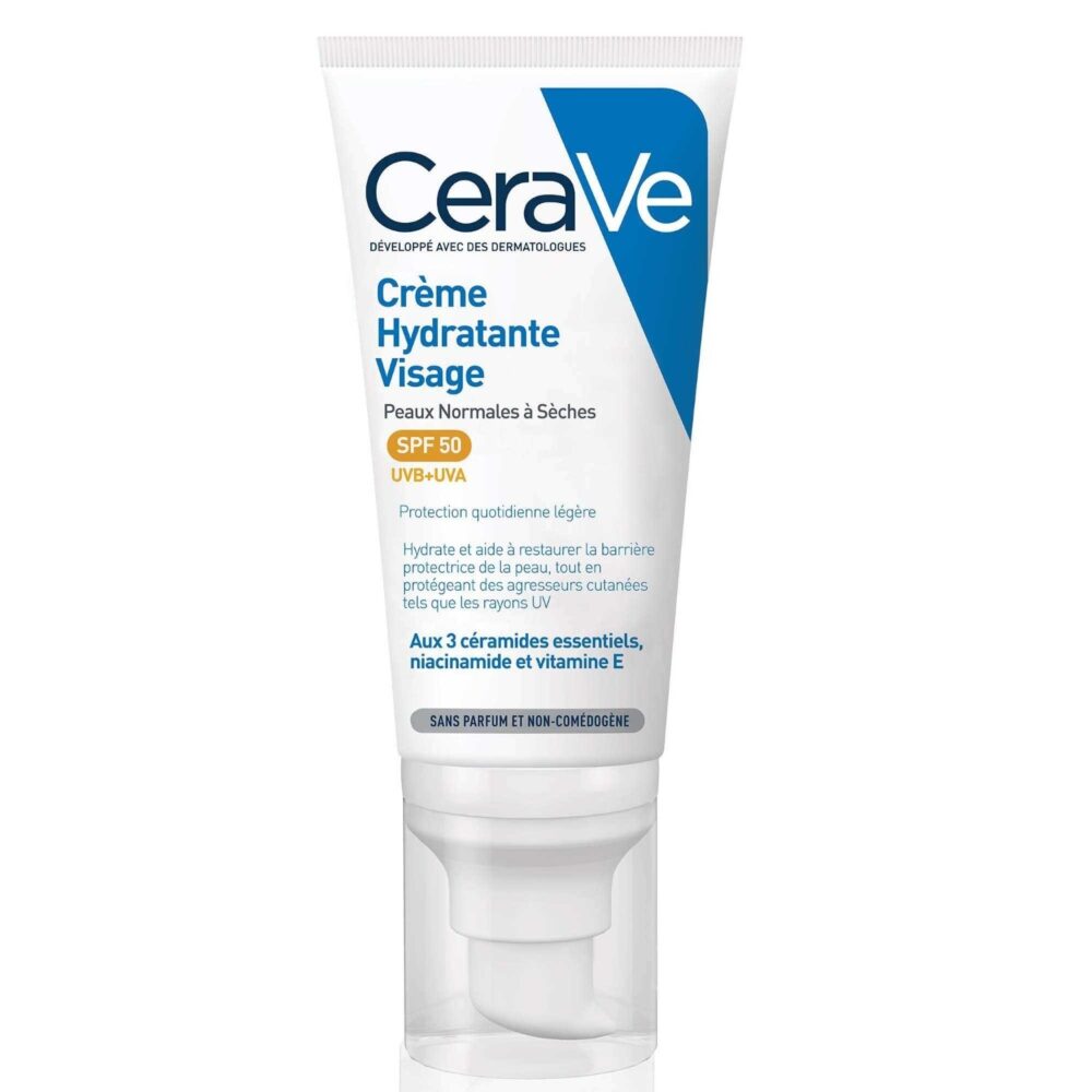 Cerave crème hydratante visage spf50 52ml