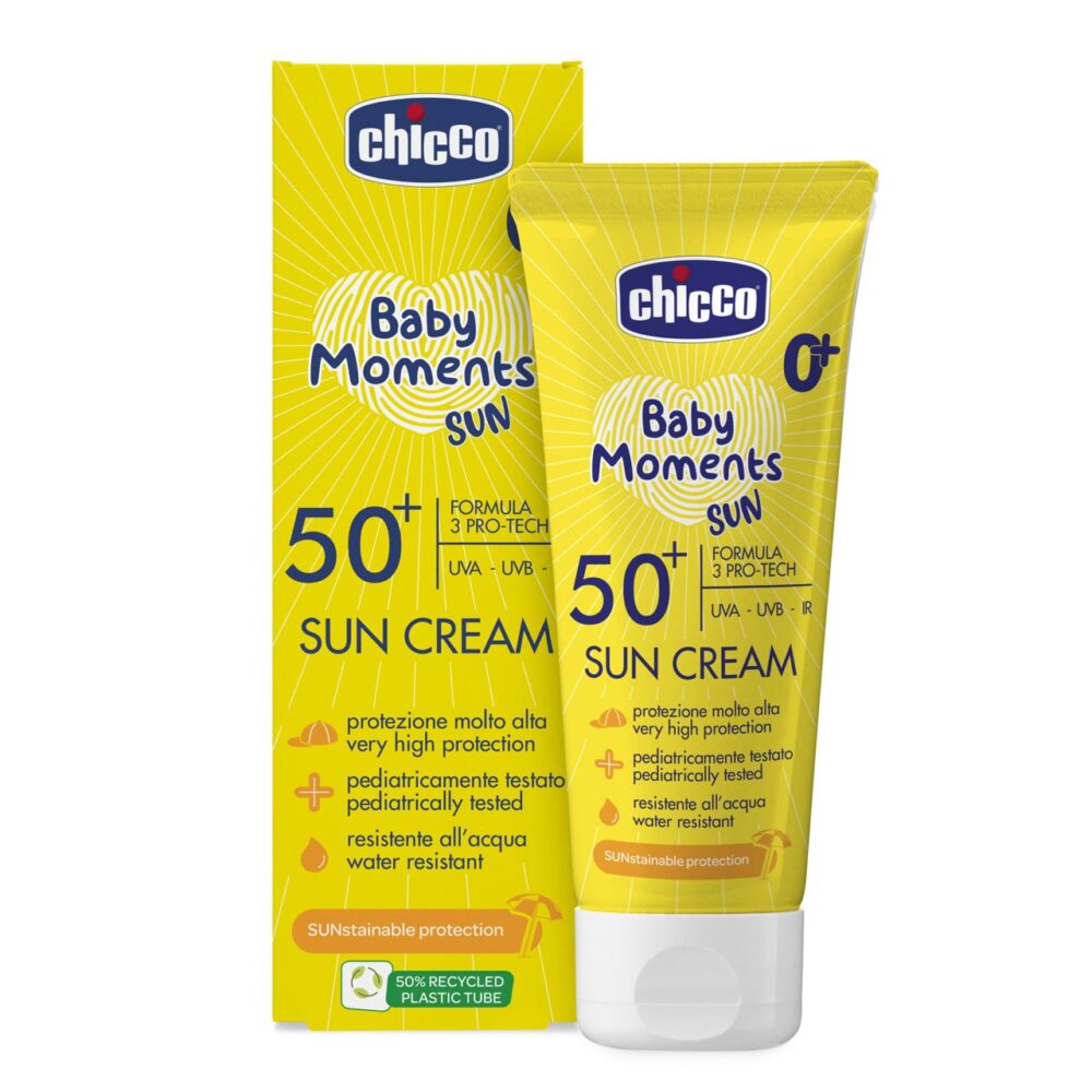 Chicco baby moments sun crème solaire spf50+ 75ml