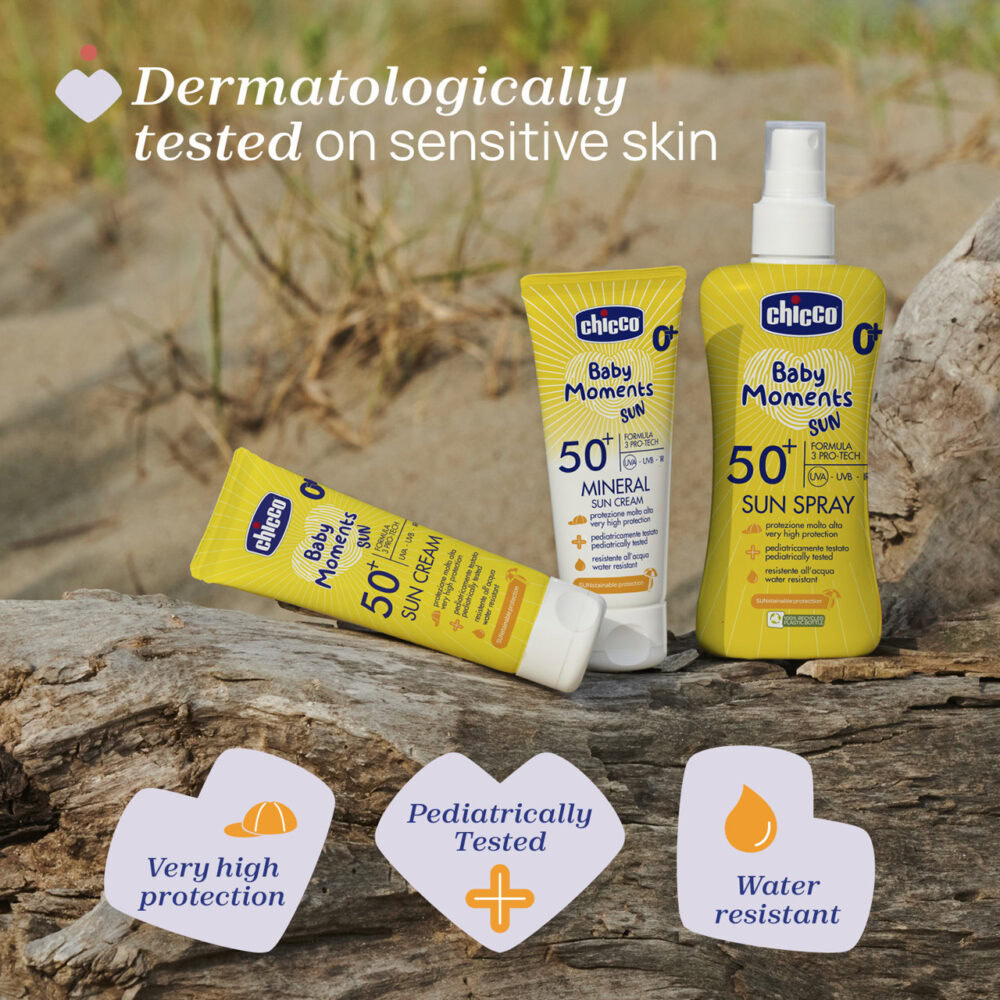 Chicco baby moments sun crème solaire spf50+ 75ml