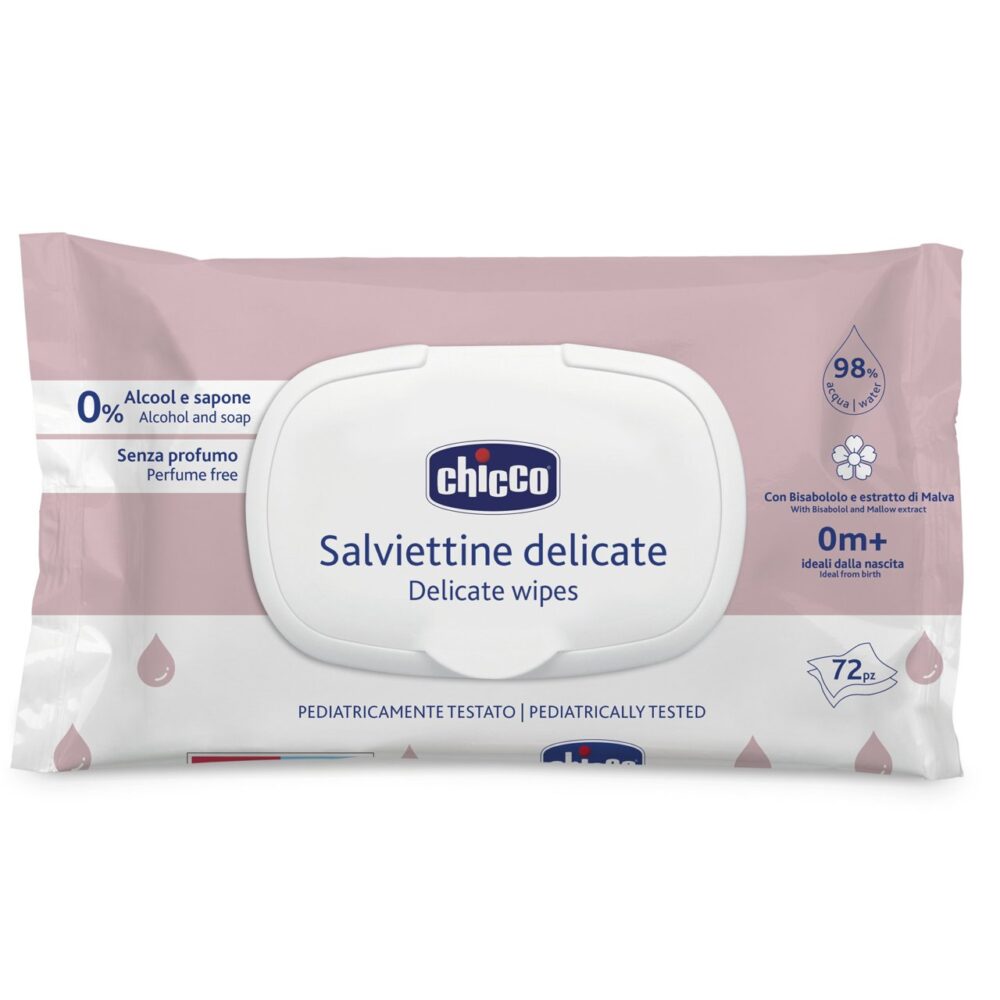 Chicco lingettes délicates 72 unités