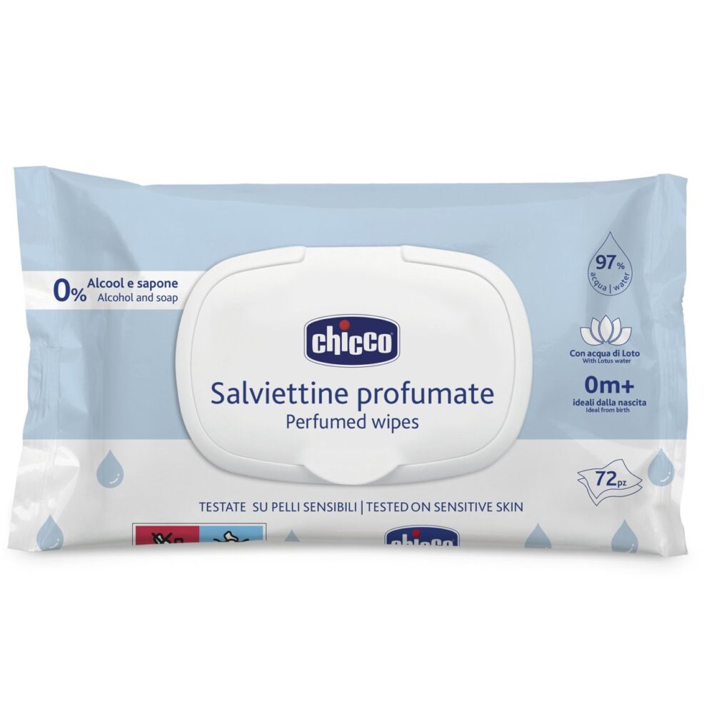 Chicco lingettes parfumées 72 unités