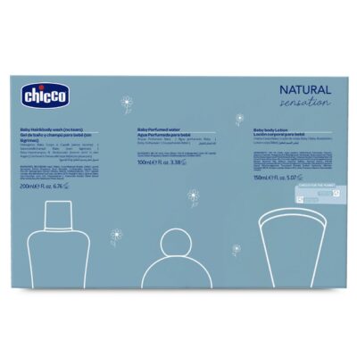 Chicco natural sensation set de toilette et de bain 3 pièces Chicco natural sensation set de toilette et de bain 3 pièces