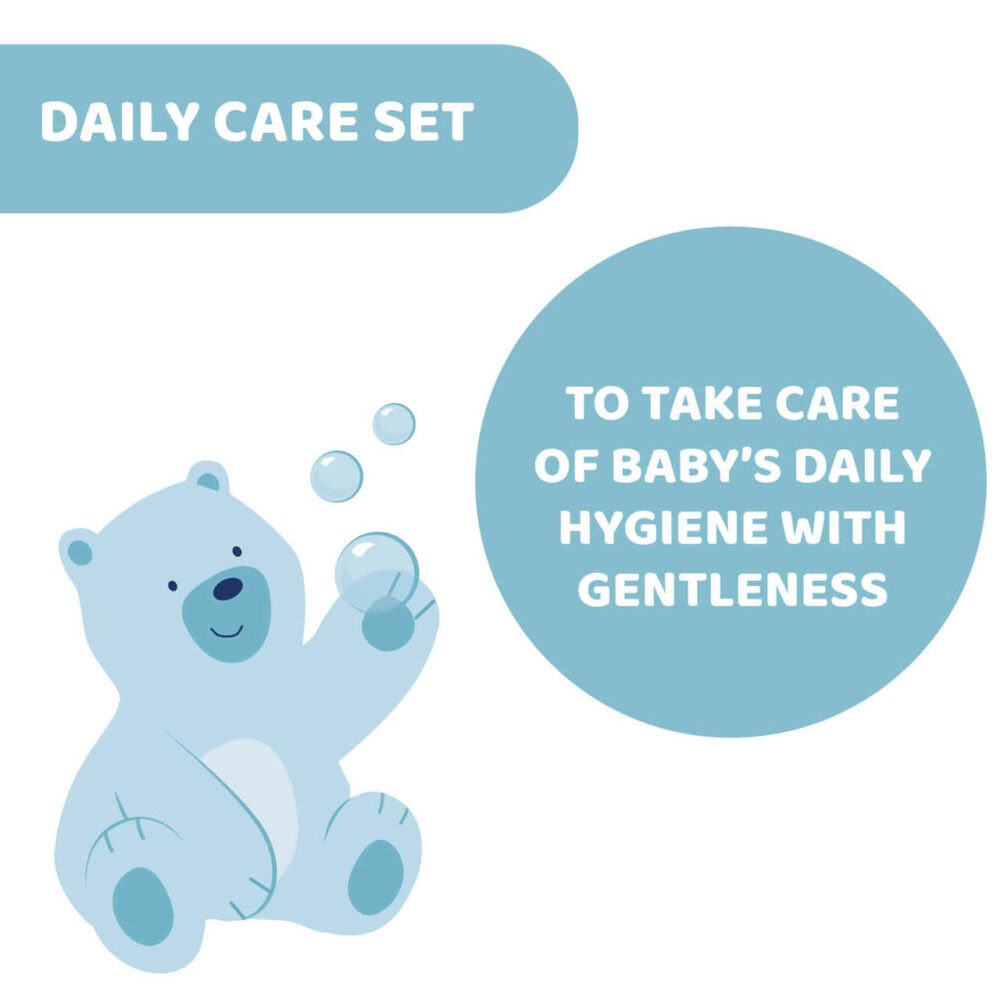 Chicco natural sensation set de toilette et de bain 3 pièces