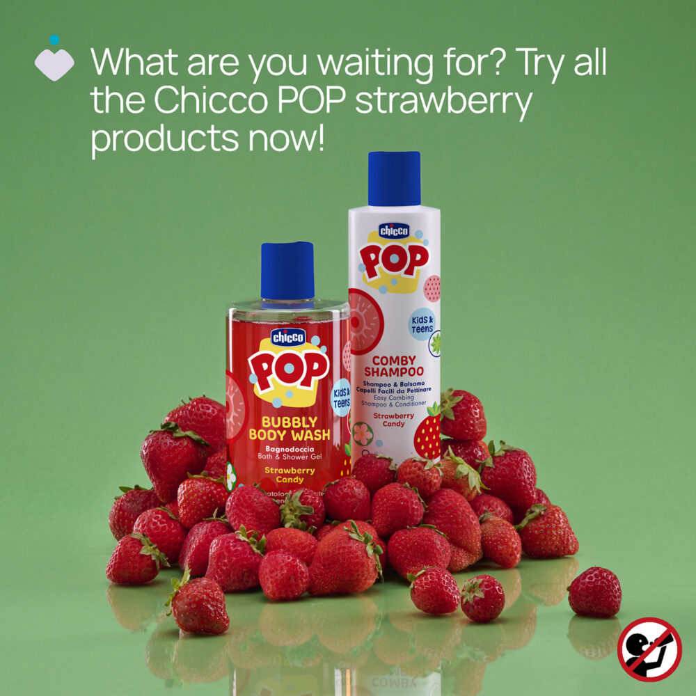 Chicco pop comby shampoo candy fraise 250ml