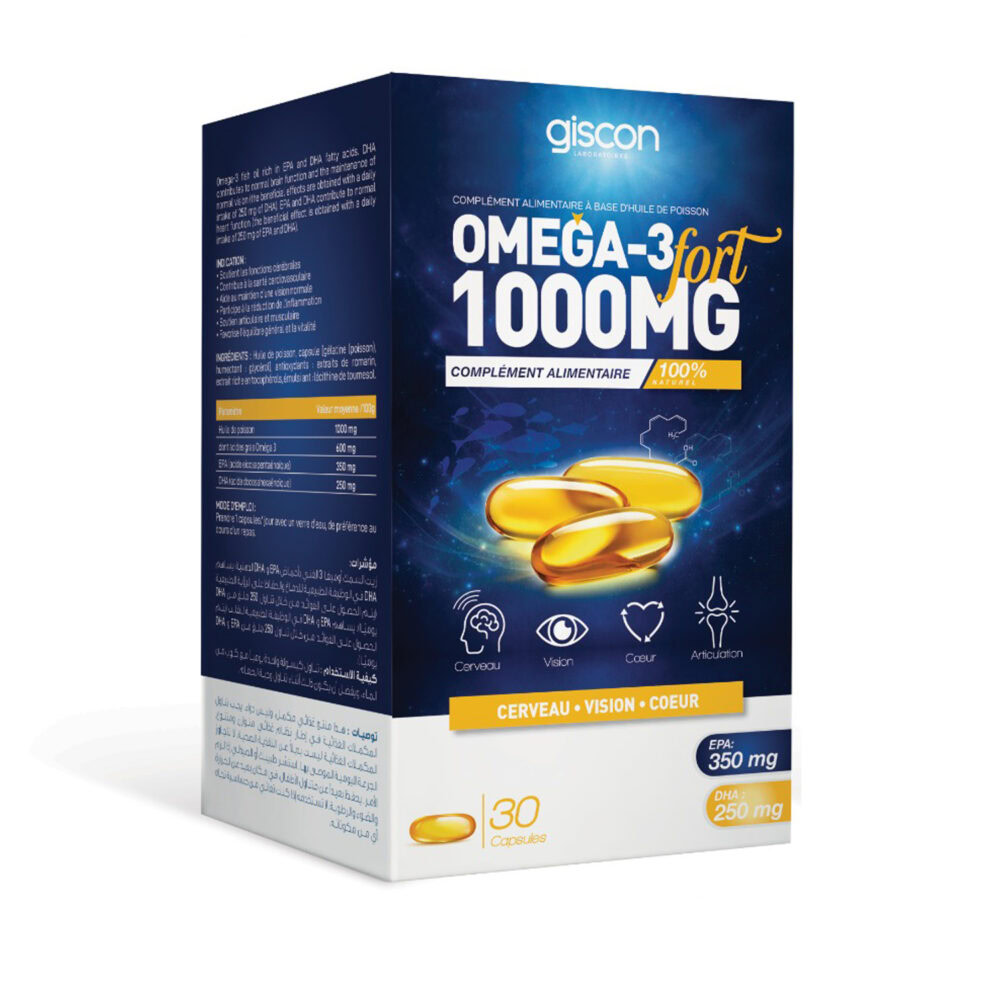 Giscon omega 3 fort 1000mg 30 capsules