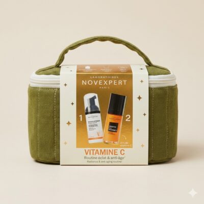 Novexpert coffret sérum booster à la vitamine c 30ml + mousse nettoyante flash éclat 40ml (offerte)