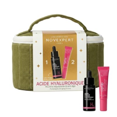 Novexpert Coffret Sérum Booster à l’Acide Hyaluronique 30ml + Lip’Up Soin Lèvres Repulpant 8ml (Offert)