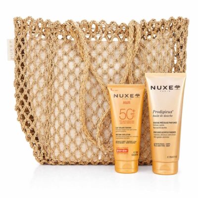 Nuxe Lait Solaire SPF50+ + Huile de Douche 200ml et Sac Offert
