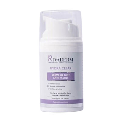 Rivaderm Hydra Clear Crème de Nuit Anti-Taches 50 gr