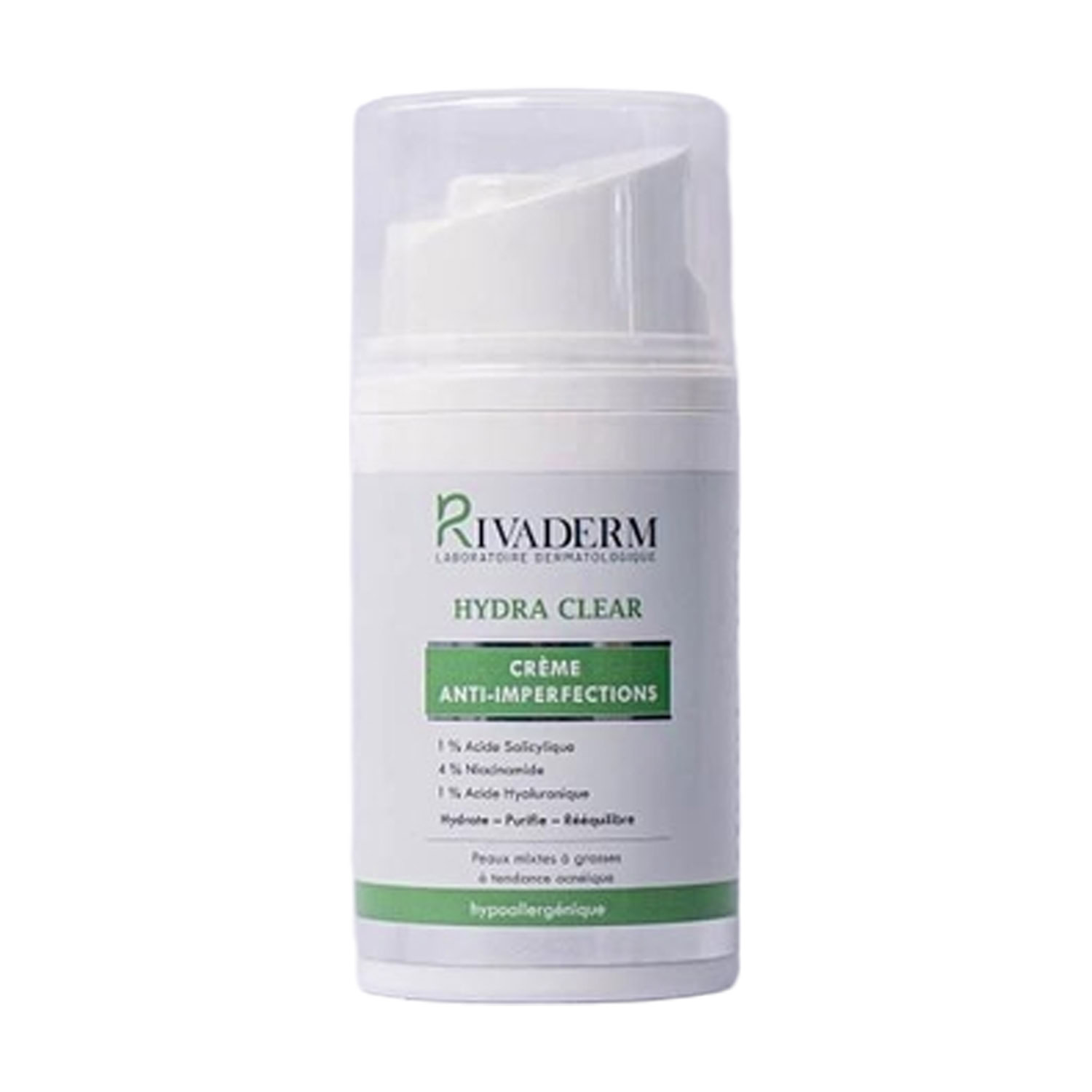 Rivaderm Hydra Clear Crème Hydratante Anti Imperfections 50gr