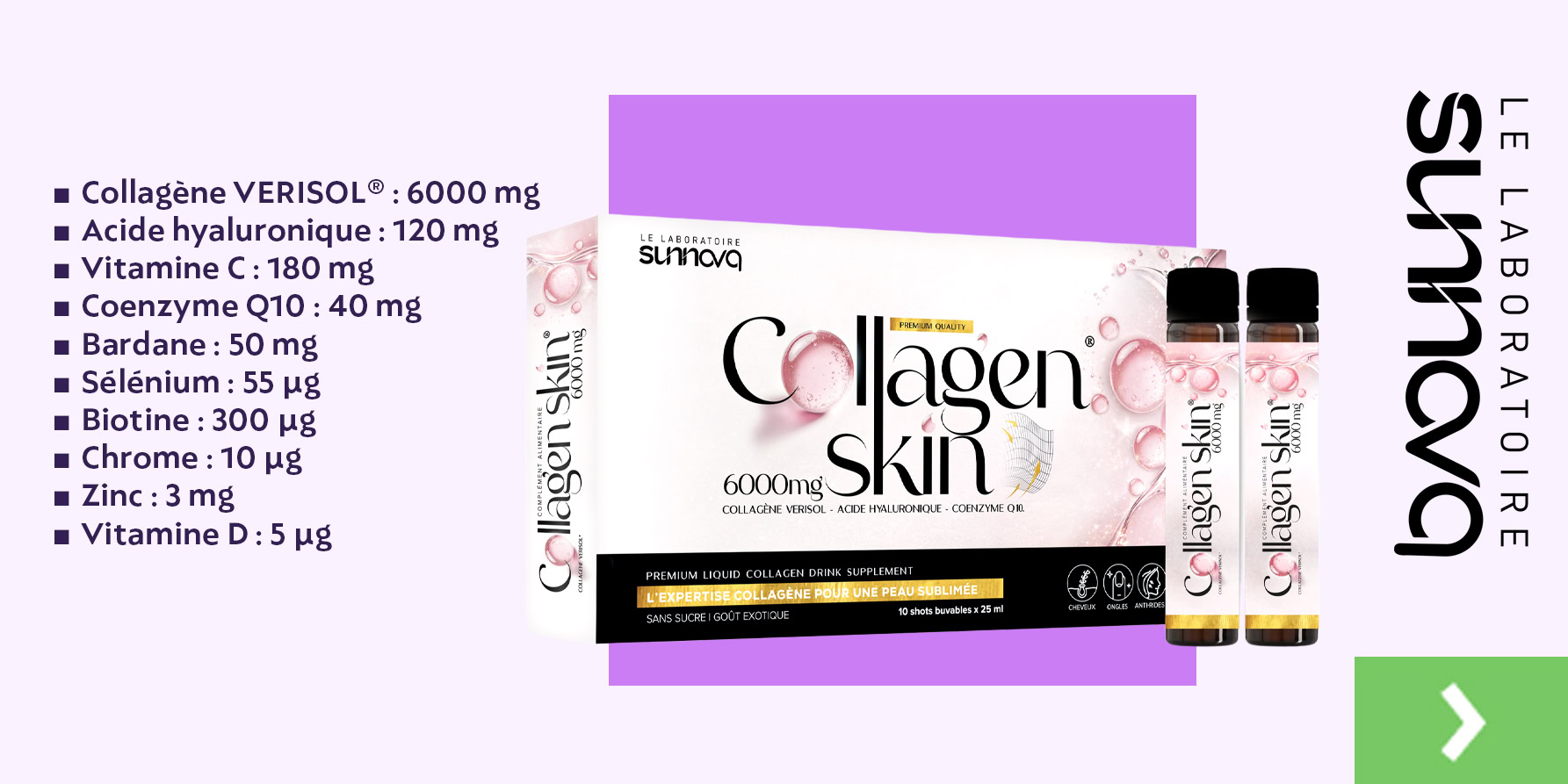 Sunnova collagen skin banner
