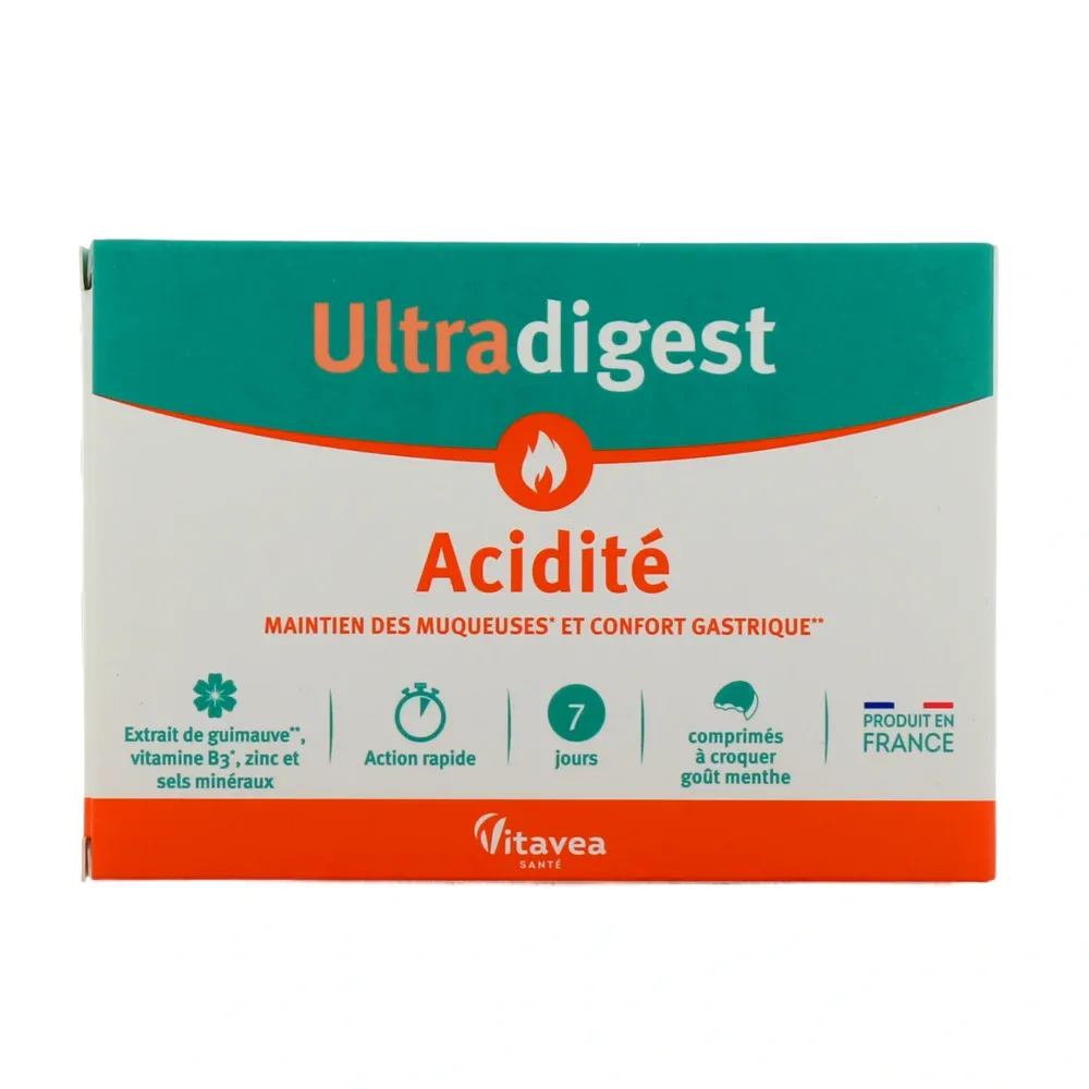 Vitavea santé ultradigest acidité 14 comprimés