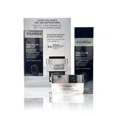 Filorga coffret time filler shot 5xp serum concentre 15ml + time filler 5xp creme de jour 15ml (offert) Filorga coffret time filler shot 5xp serum concentre 15ml + time filler 5xp creme de jour 15ml (offert)