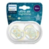 Avent Philips Sucette Ultra Air Nighttime SCF376-01 18+ mois