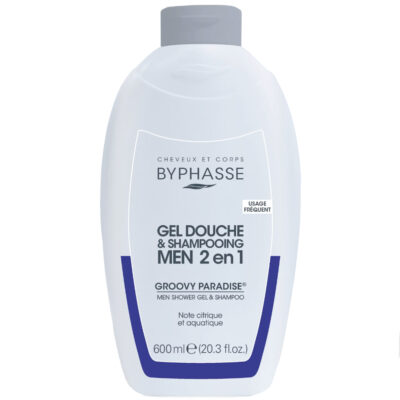 Byphasse Gel Douche et Shampoing Groovy Paradise Men 2 en 1 600ml