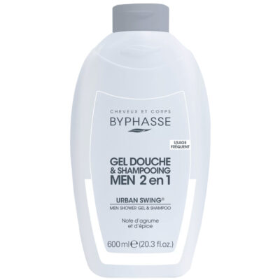 Byphasse Gel Douche et Shampoing Urban Swing Men 2 en 1 600ml