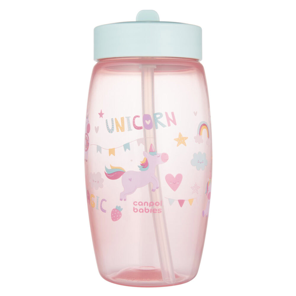Canpol gobelet de sport pour bébés avec bec pliable licorne 400ml