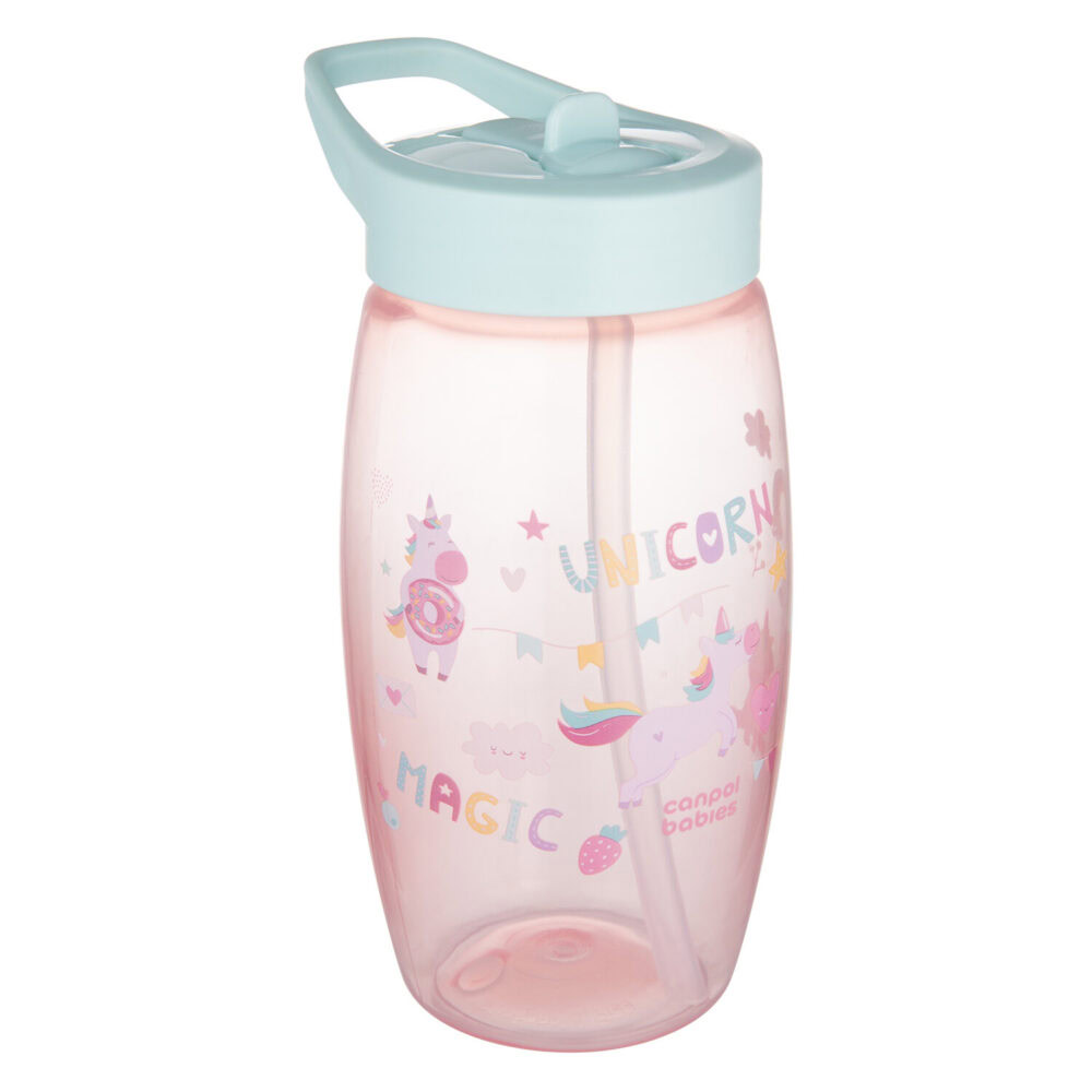 Canpol gobelet de sport pour bébés avec bec pliable licorne 400ml