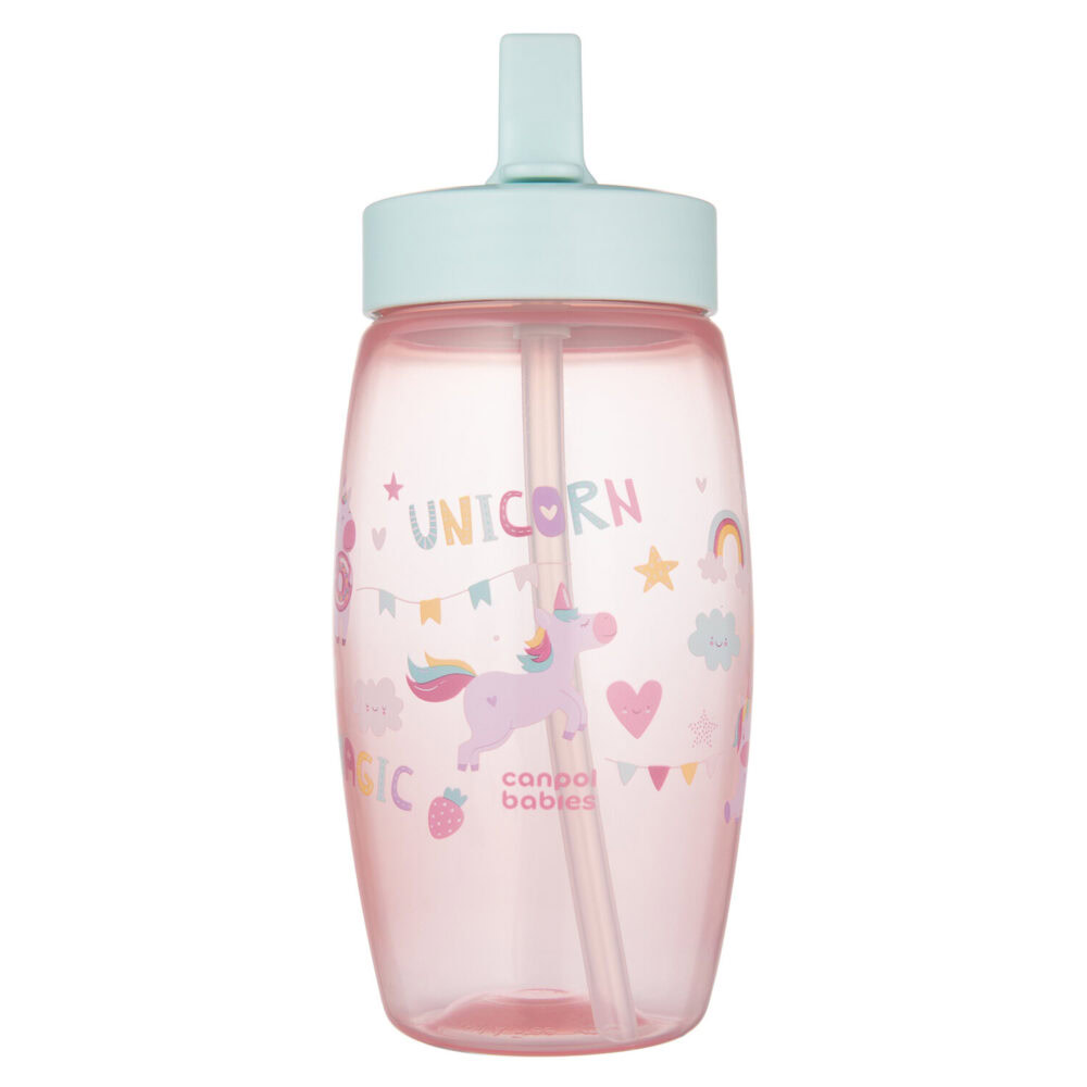 Canpol gobelet de sport pour bébés avec bec pliable licorne 400ml