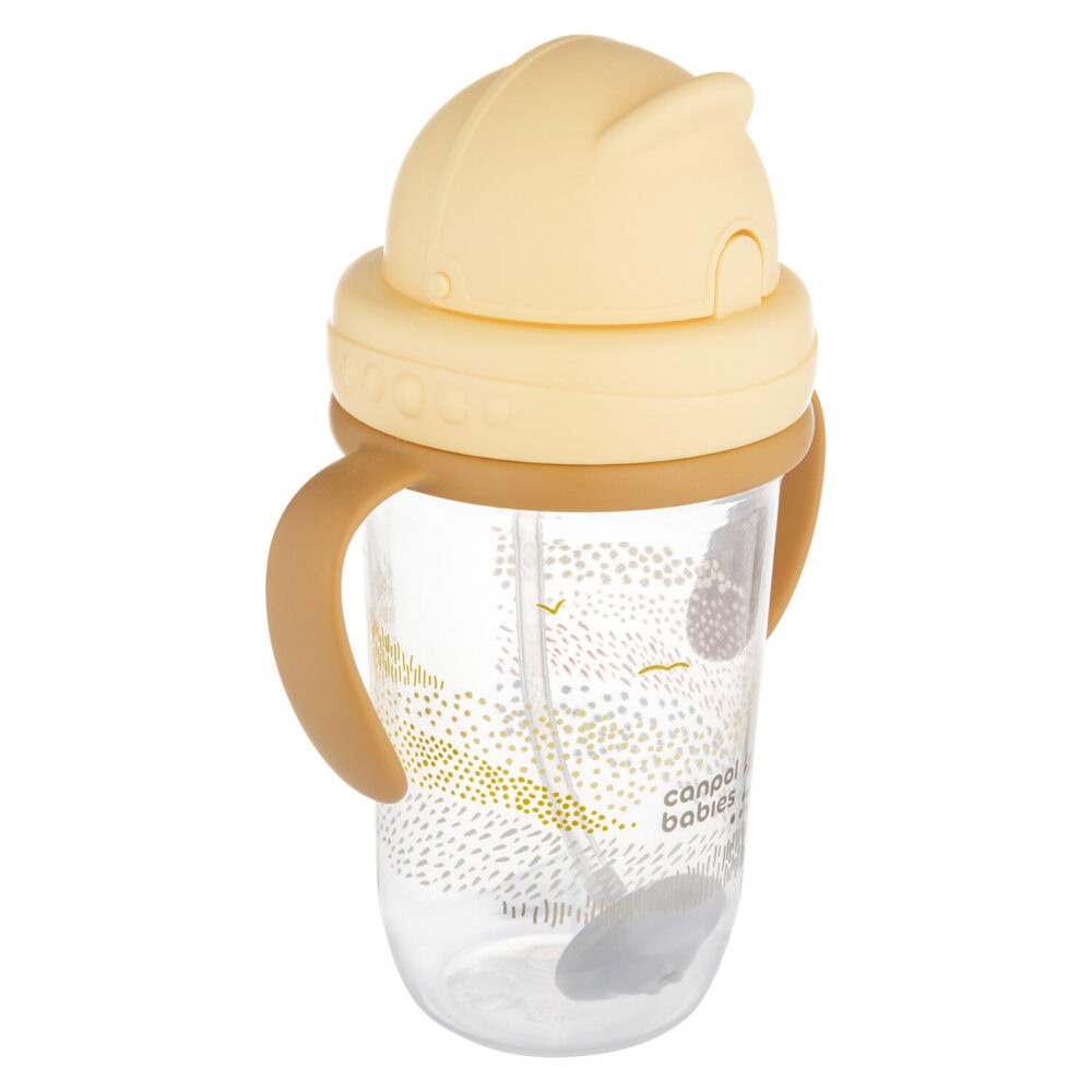 Canpol tasse anti fuites avec paille 56/620_bei 270ml