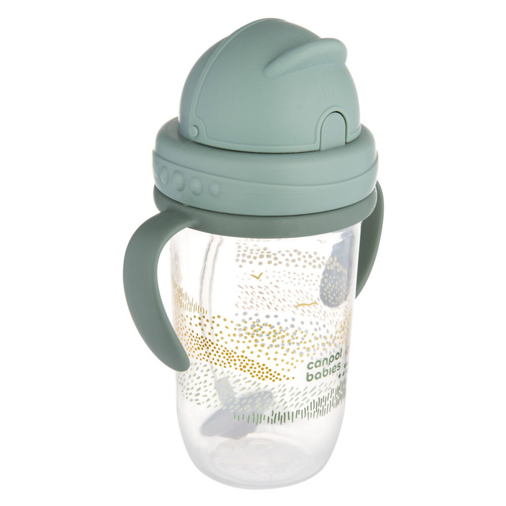 Canpol tasse anti fuites avec paille 56/620_gre 270ml