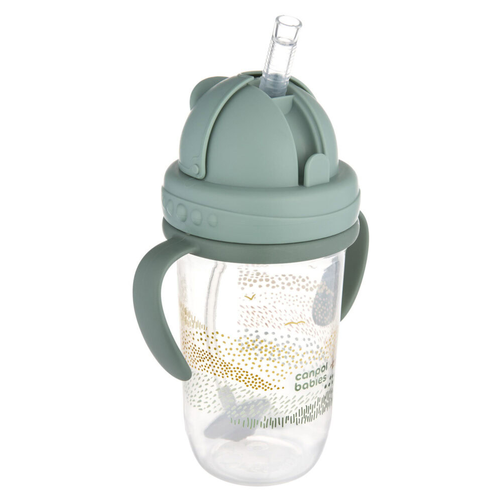 Canpol tasse anti fuites avec paille 56/620_gre 270ml