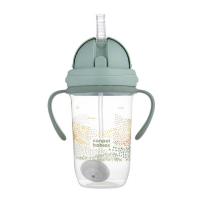 Canpol Tasse Anti Fuites avec Paille 56/620_gre 270ml