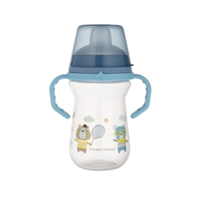 Canpol tasse bébé avec bec en silicone firstcup 56/613_blu 250ml