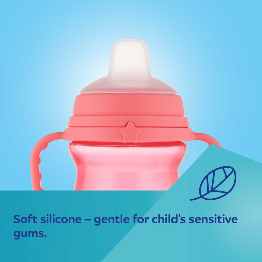 Canpol tasse bébé avec bec en silicone firstcup 56/613_pin 250ml