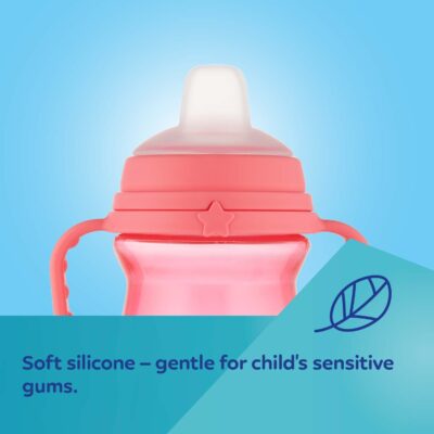 Canpol tasse bébé avec bec en silicone firstcup 56/613_pin 250ml