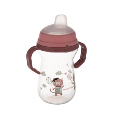Canpol tasse bébé avec bec en silicone firstcup 56/613_pin 250ml
