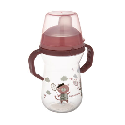 Canpol tasse bébé avec bec en silicone firstcup 56/613_pin 250ml
