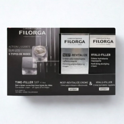 Filorga Coffret Time Filler 5XP Gel Creme + NCEF Revitalize Creme + Hyalu Filler Creme Offerts