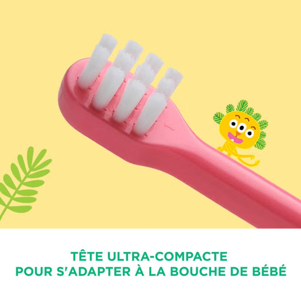 Gum brosse à dents soft baby 0 mois et + couleur : menthe 213