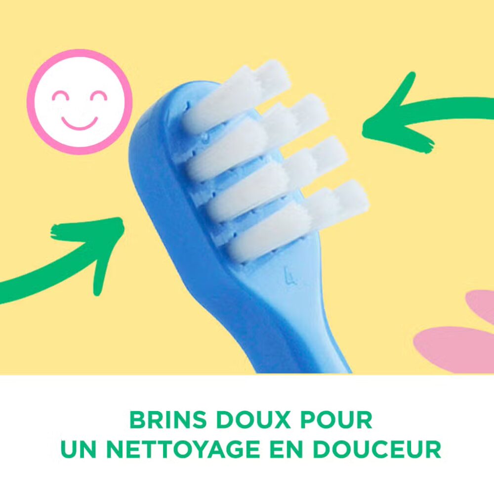 Gum brosse à dents soft baby 0 mois et + couleur : menthe 213