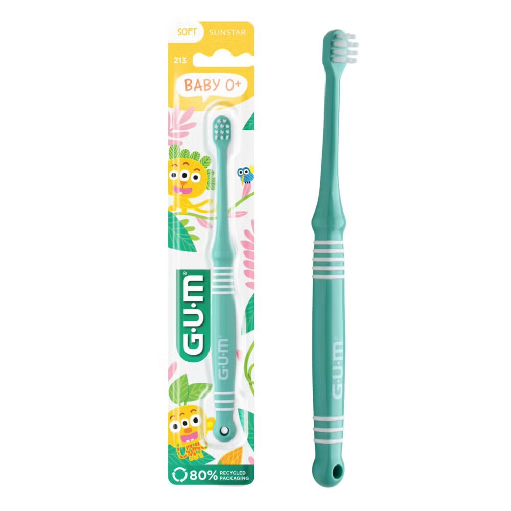 Gum brosse à dents soft baby 0 mois et + couleur : menthe 213