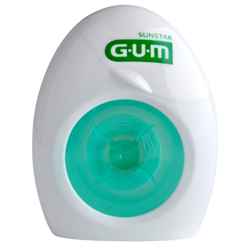 Gum fil dentaire fine floss cylindrique ciré 55 mètres 1555