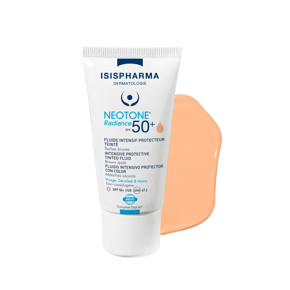 Isispharma neotone radiance fluide intensif protecteur teinté médium spf50+ 30ml