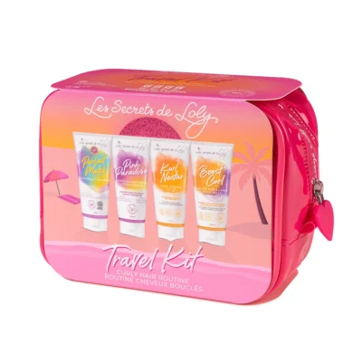 Les secrets de loly trousse de voyage cheveux bouclés
