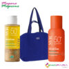SVR Sun Secure Aqua Fluide SPF50+ 50ml + Sun Secure Eau Solaire Glow SPF50+ 100ml + Sac de Plage en Bleu (Offert)