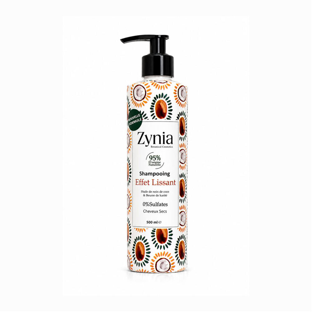 Zynia shampooing karité effet lissant 500ml