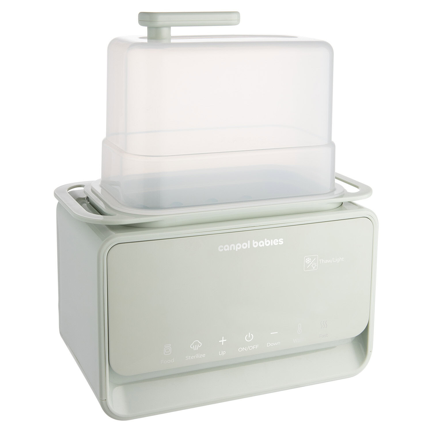 CANPOL BABIES CHAUFFE-BIBERON ET STERILISATEUR 7 EN 1 AVEC THERMOSTAT ET LAMPE 12/218
