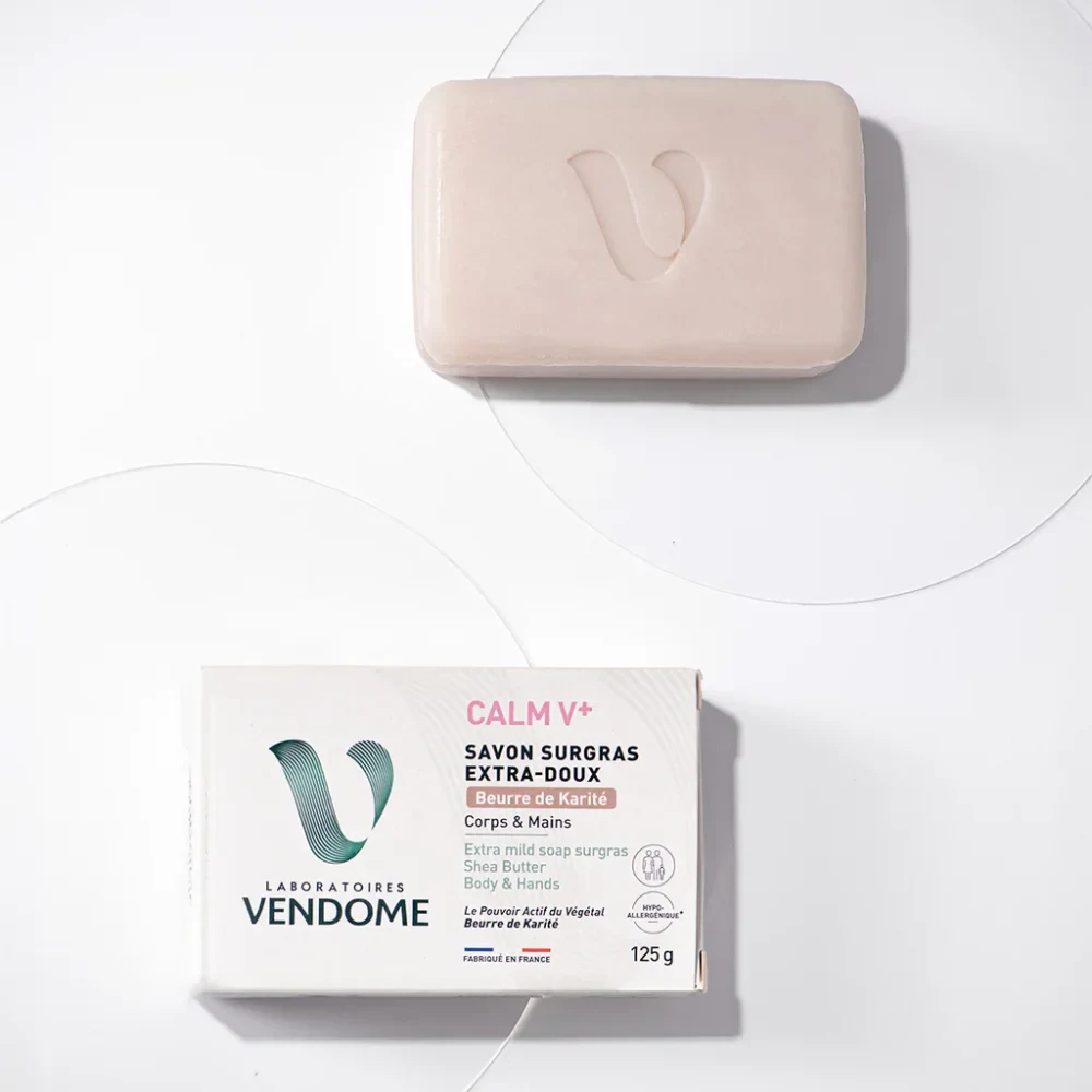 Vendôme calmv+ savon surgras extra-doux karité 125g