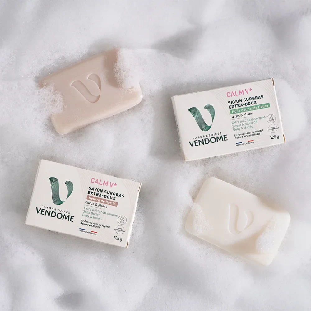 Vendôme calmv+ savon surgras extra-doux karité 125g