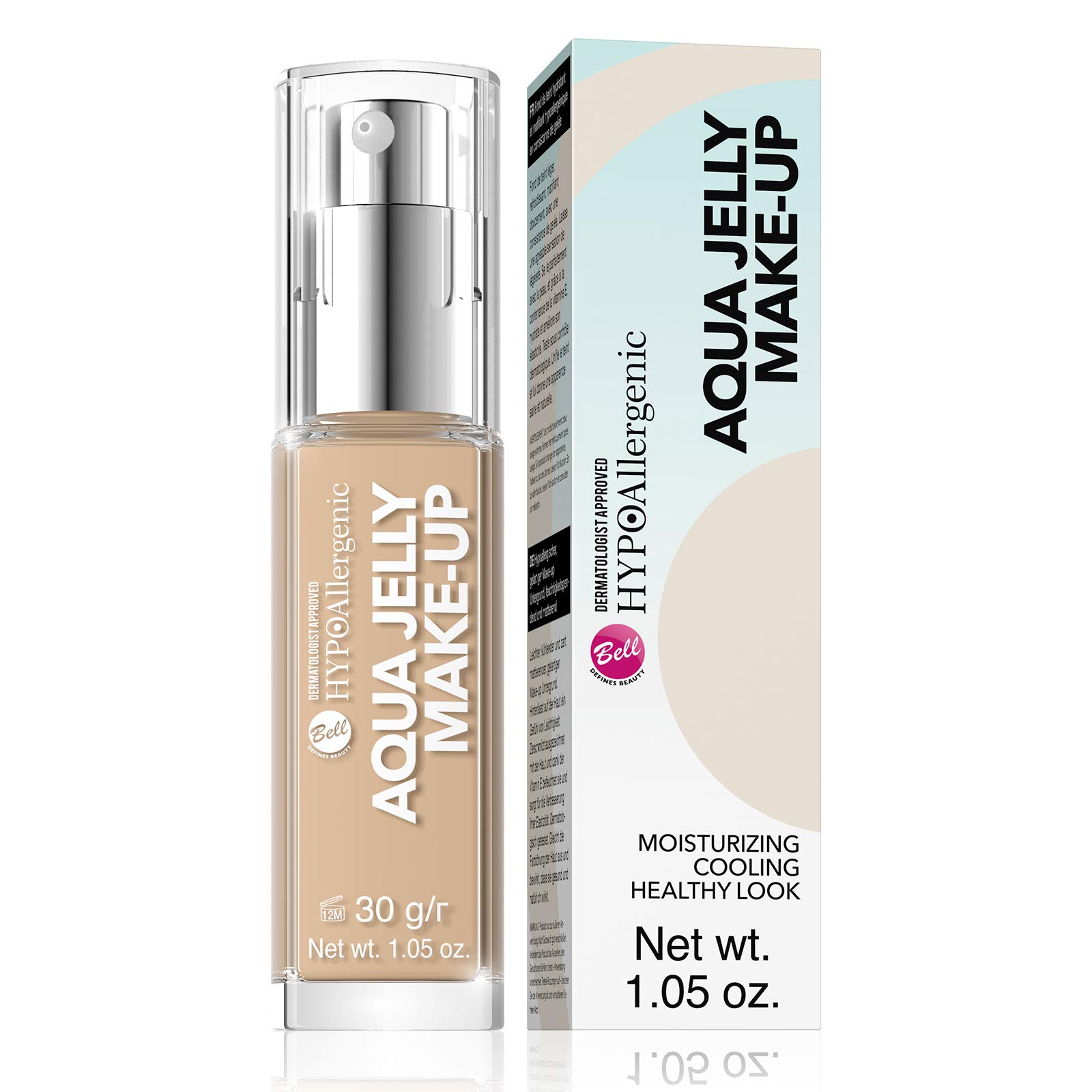 Bell hypoallergenic aqua jelly makeup fond de teint - 04 golden beige Bell hypoallergenic aqua jelly makeup fond de teint - 04 golden beige