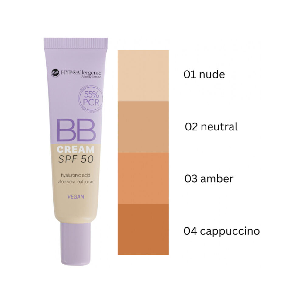 Bell hypoallergenic - bb cream hypoallergenic spf50 - 02: natural
