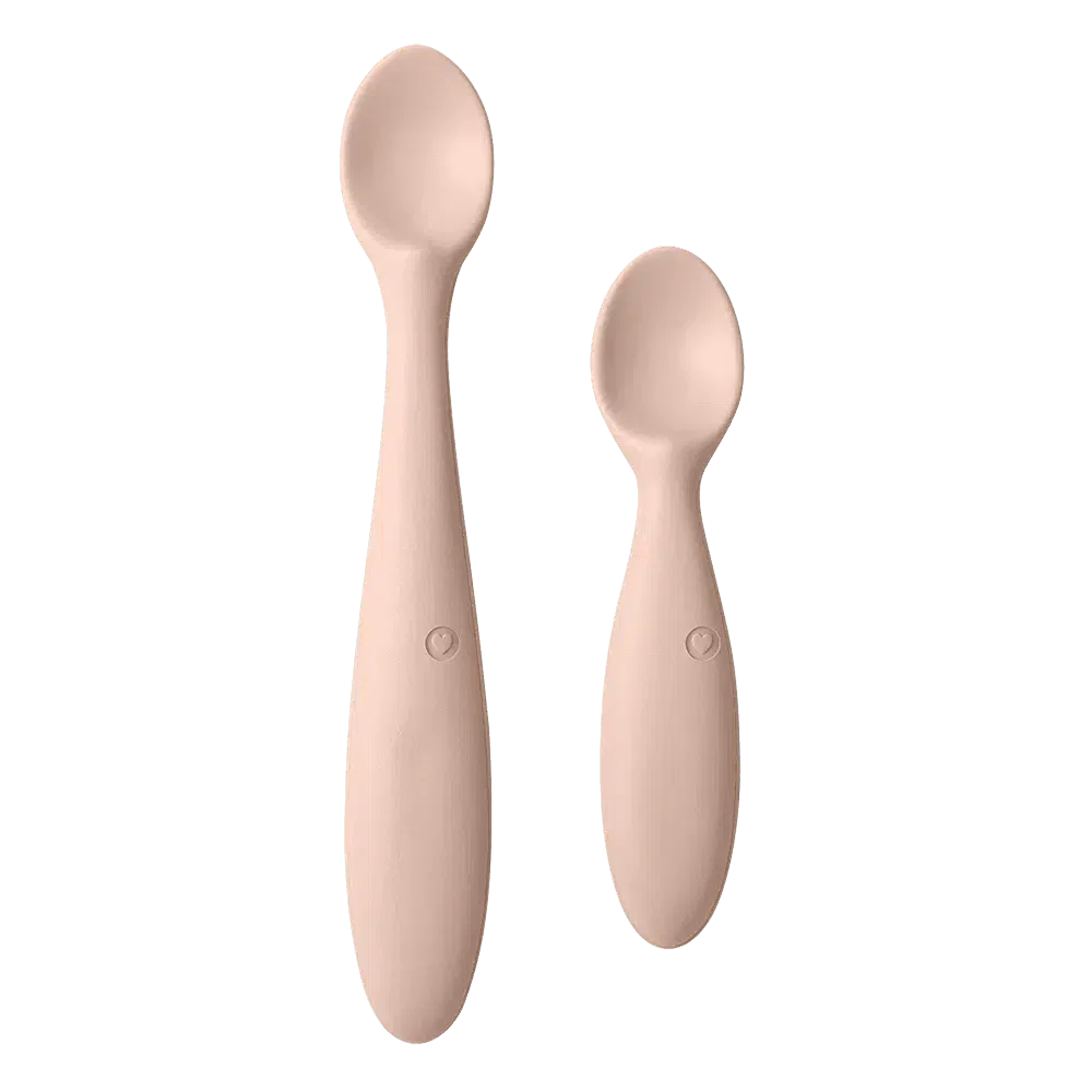 Bibs lot de 2 cuillères bébé et parent blush Bibs lot de 2 cuillères bébé et parent blush